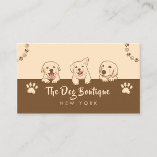 Carte De Visite Chien toiletter boutique animal de compagnie chic