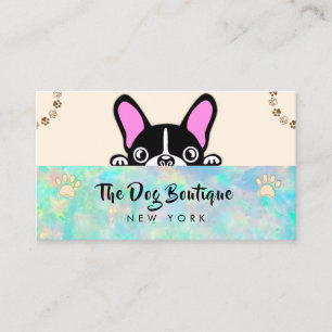 Carte De Visite Chien toiletter boutique animal de compagnie chic 