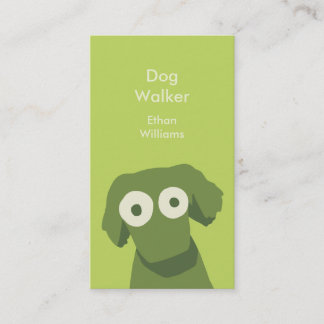 Carte De Visite Chien vert
