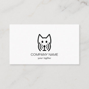 Carte De Visite Chien Wifi Animal Mignon Moderne