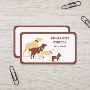Carte De Visite Chiens de sauvetage d'animaux
