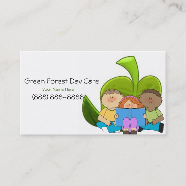 Carte De Visite Childcare/carte de visite de soin de jour (Devant)