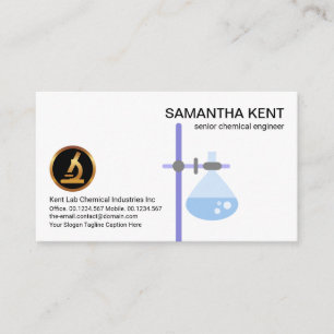 Carte De Visite Chimétisme de la bordure de l'équipement de labo