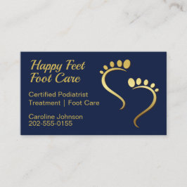 Carte De Visite Chiropodiste Podiatriste Pedicure Foot Care Marine