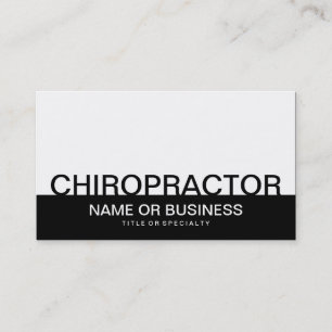 CARTE DE VISITE CHIROPRACTEUR