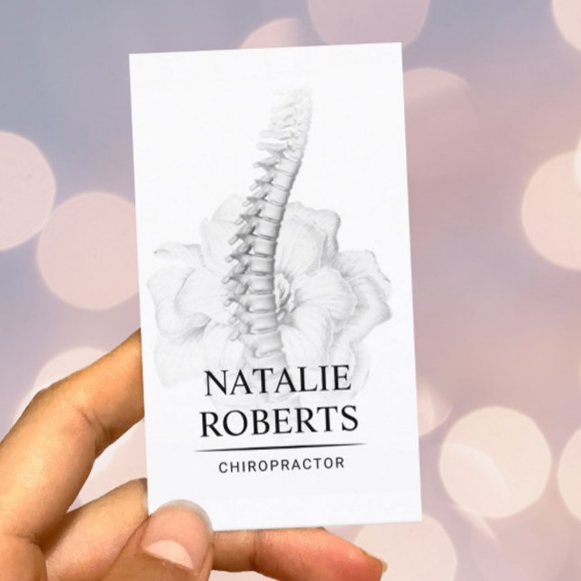 Carte De Visite Chiropracteur chiropratique de la colonne vertébra (Créateur téléchargé)