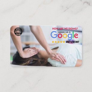 Carte De Visite Chiropracteur Google Modèle d'examen avec QR -