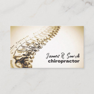 Carte De Visite Chiropractor 