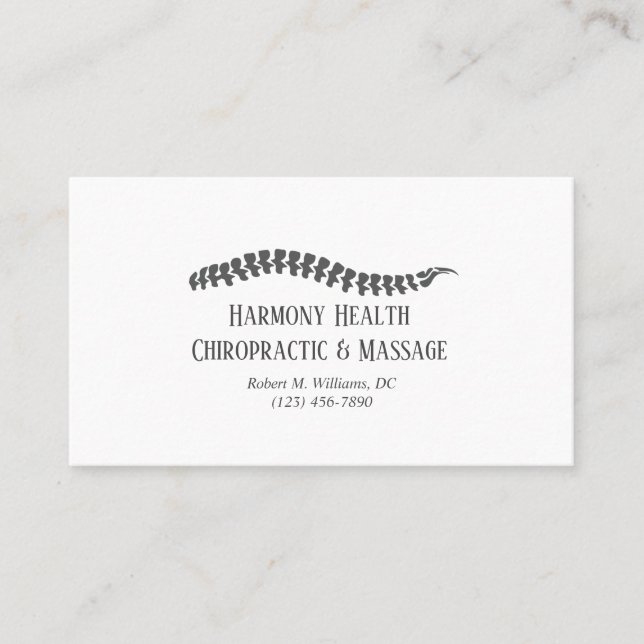 Carte De Visite Chiropraticien (Devant)