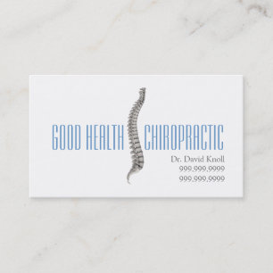 Carte De Visite Chiropraticien Chiropratique Clinique de bien-êtr