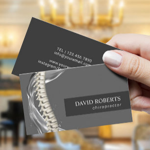 Carte De Visite Chiropraticien Chiropratique Réglage de la colonn