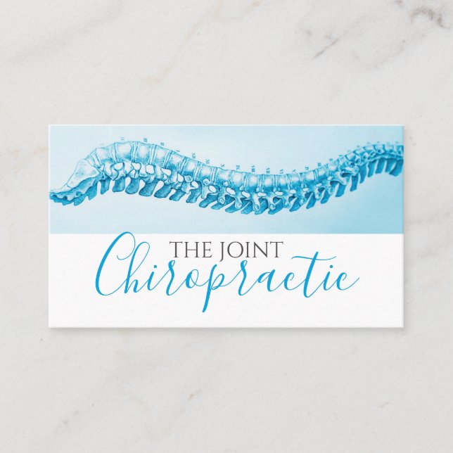 Carte De Visite Chiropraticien Chiropratique Santé (Devant)