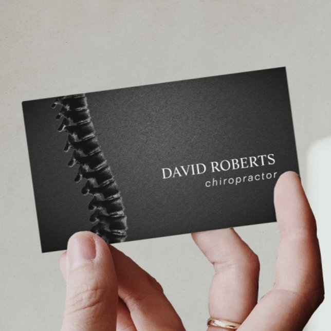 Carte De Visite Chiropraticien Chiropratique Spine Thérapiste Cuir (Créateur téléchargé)