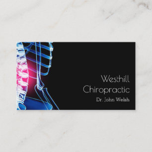 Carte De Visite Chiropraticien Clinique de santé et de bien-être c