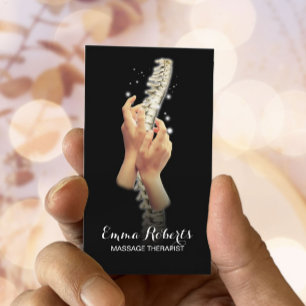 Carte De Visite Chiropraticien de la spine chiropratique et des ma