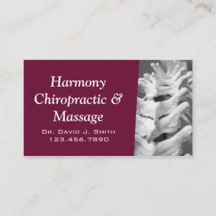 Carte De Visite Chiropraticien professionnel Chiropratique
