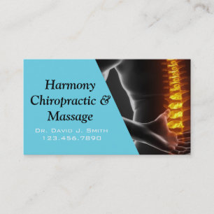 Carte De Visite Chiropraticien professionnel Chiropratique