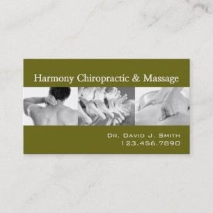 Carte De Visite Chiropraticien Professionnel Santé Chiropratique