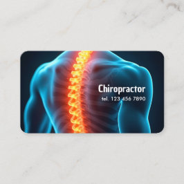 Carte De Visite Chiropraticien QR personnalisé