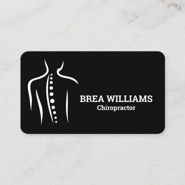 Carte De Visite Chiropratique Chiropraticien Massage Manuel Thérap (Devant)