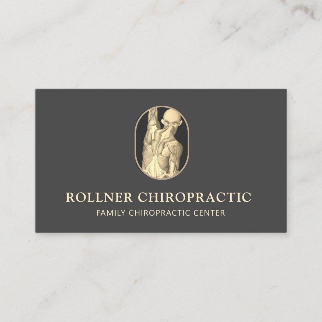 Carte De Visite Chiropratique chiropraticien Massage Spa (Devant)