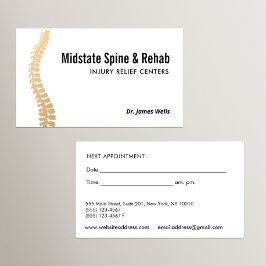 Carte De Visite Chiropratique Chiropraticien Rappel Bus