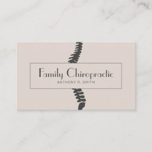 Carte De Visite Chiropratique Chiropraticien Santé