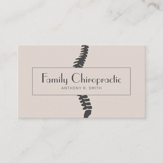 Carte De Visite Chiropratique Chiropraticien Santé (Devant)