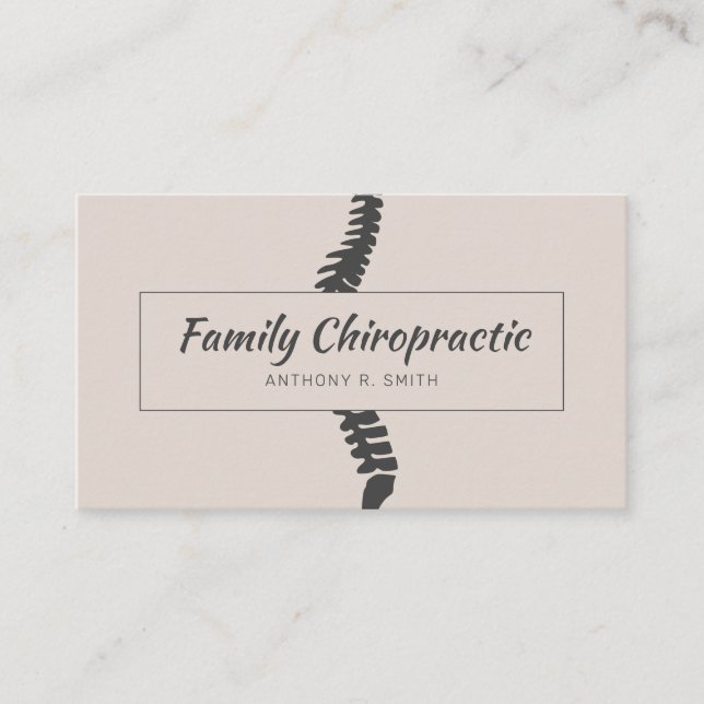 Carte De Visite Chiropratique Chiropraticien Santé (Devant)