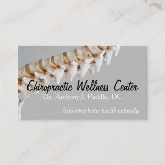 Carte De Visite Chiropratique et Bien-être Moderne & Professionnel