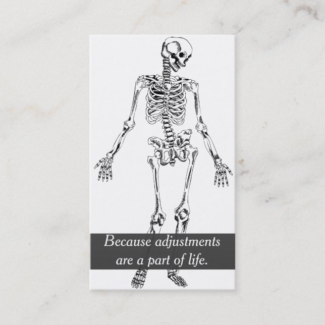 Carte De Visite Chiropratique funky et bien-être (Devant)