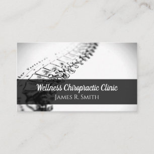 Carte De Visite Chiropratique moderne Chiropraticien Clinique Sant