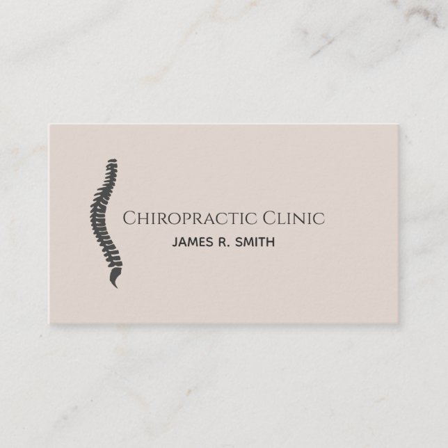 Carte De Visite Chiropratique moderne Chiropraticien Clinique Sant (Devant)