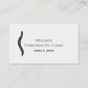 Carte De Visite Chiropratique moderne Chiropraticien Clinique Sant