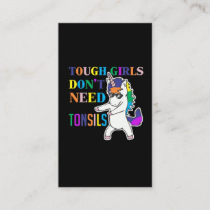 Carte De Visite Chirurgie d'enlèvement de tonsil cute Récupération