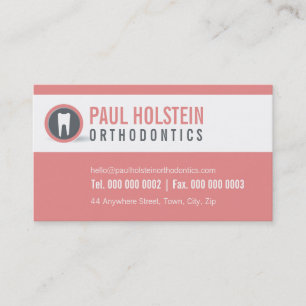 Carte De Visite CHIRURGIE DENTAIRE moderne logo de dent minimalist