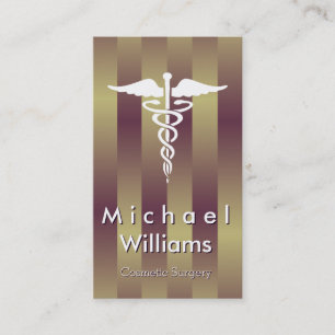 CARTE DE VISITE CHIRURGIE ESTHÉTIQUE PROFESSIONNELLE ÉLÉGANTE