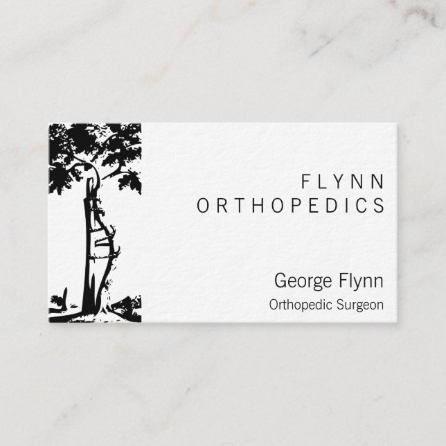 Carte De Visite Chirurgie orthopédique Arbre cuit (Devant)