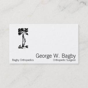 Carte De Visite Chirurgie orthopédique Arbre cuit