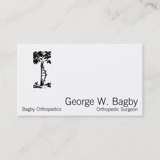 Carte De Visite Chirurgie orthopédique Arbre cuit (Devant)
