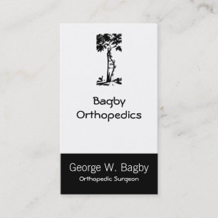 Carte De Visite Chirurgie orthopédique Arbre cuit
