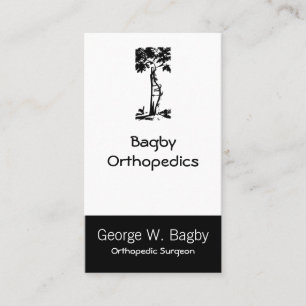 Carte De Visite Chirurgie orthopédique Arbre tordu