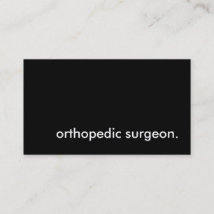 Carte De Visite chirurgien orthopédique.