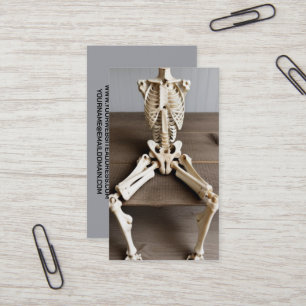 Carte De Visite Chirurgien orthopédique assis Squelette