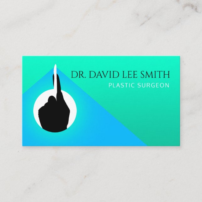 Carte De Visite Chirurgien plastique / Docteur / Assistant chirurg (Devant)