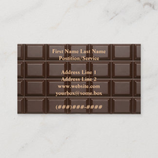 Carte De Visite Chocolat