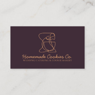 Carte De Visite Chocolat Brown Simple Maison Boulangerie Cuisine C