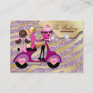 Carte De Visite Chocolat de parties scintillantes de bruits de