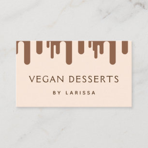 Carte De Visite Chocolat Frosting Dristing Vegan Dessert Médias so