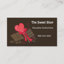 Carte De Visite Chocolat Sweet Shop